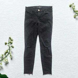 WHBM Distressed Skinny Ankle Jeans